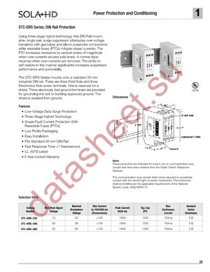 STC-DRS-060 datasheet  